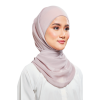 Kalsom Light Chiffon Scarf in Shadow Lilac